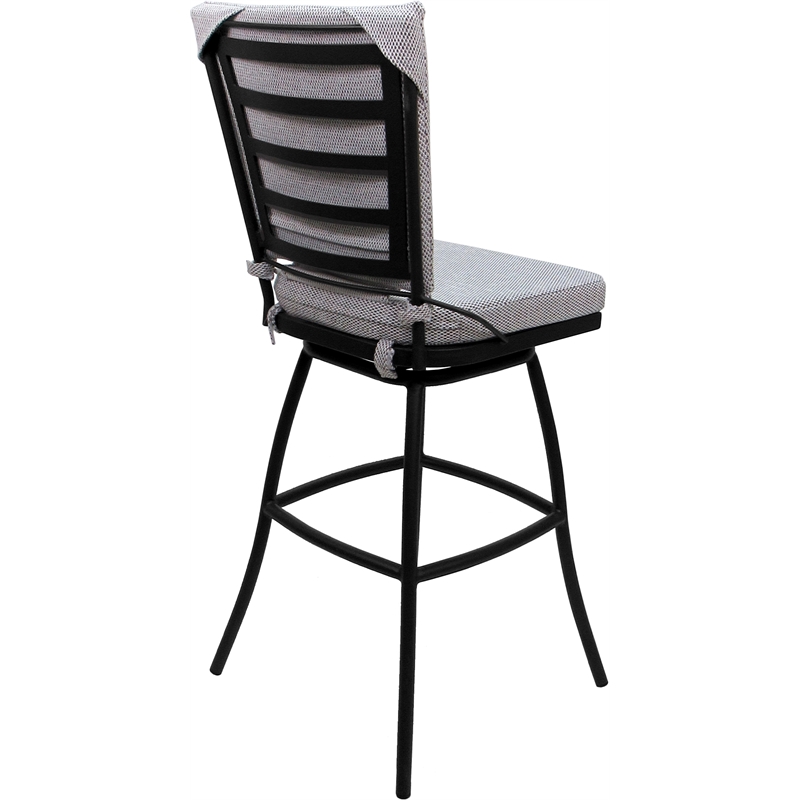 Pemberly Row Outdoor/Indoor Swivel Extra Tall Stool 34