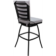 Pemberly Row Outdoor/Indoor Swivel Extra Tall Stool 34