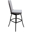 Pemberly Row Outdoor/Indoor Swivel Extra Tall Stool 34