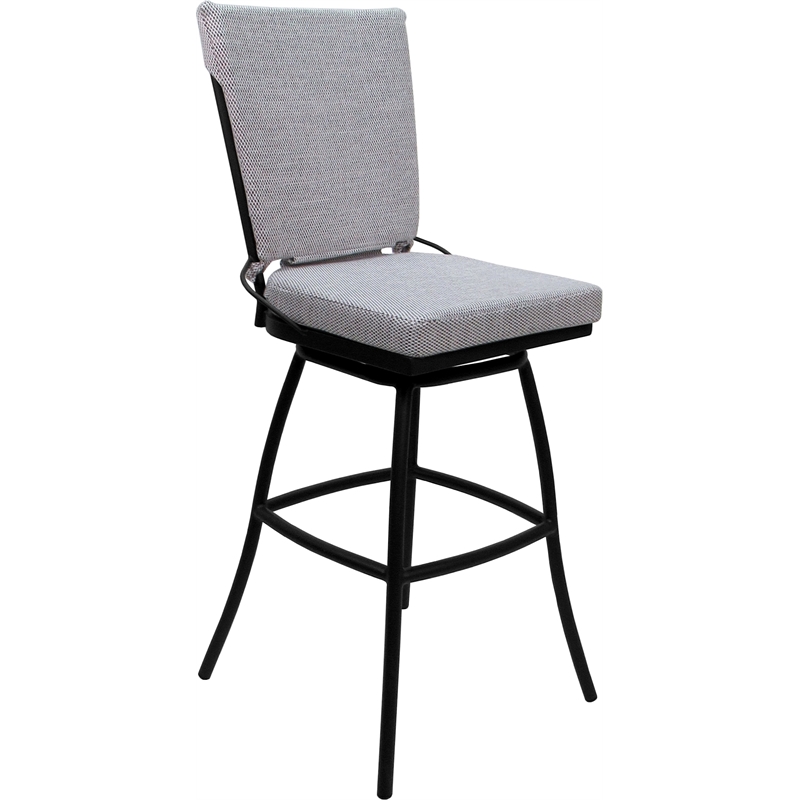 Pemberly Row Outdoor/Indoor Swivel Extra Tall Stool 34