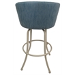 Pemberly Row Swivel Metal Bar Stool 30