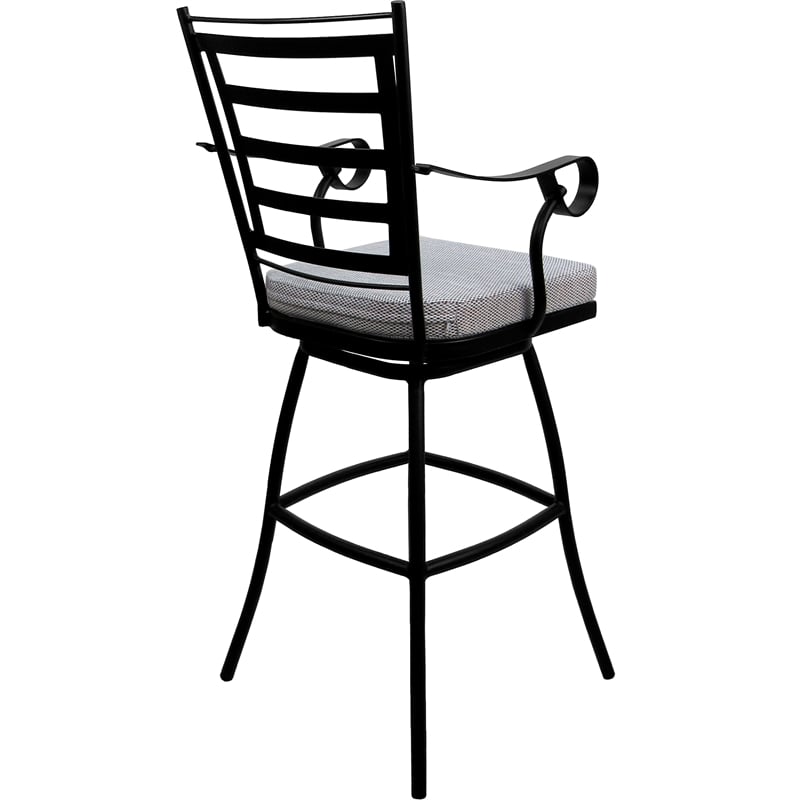 Pemberly Row Outdoor/Indoor Swivel Bar Stool 30