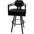 Pemberly Row Swivel Metal Extra Tall Stool 34