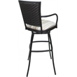 Pemberly Row Outdoor Indoor Extra Tall Swivel Stool 34