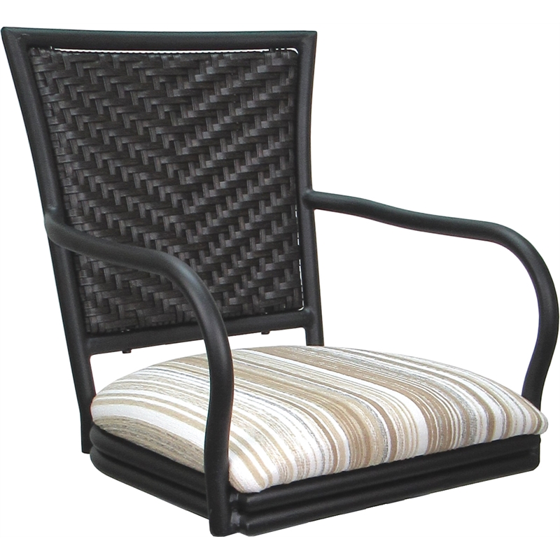 Pemberly Row Outdoor Indoor Extra Tall Swivel Stool 34
