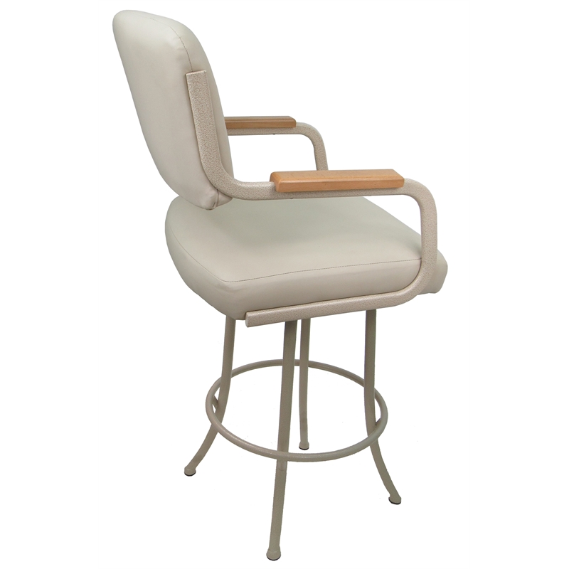 Pemberly Row Swivel Counter Metal Bar Stool 26