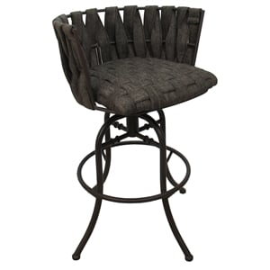 Pemberly Row Counter Swivel Tilt Stool 26&quot Seat in Brown with Brown Metal