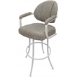 Pemberly Row Swivel Metal Bar Stool 30