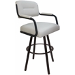 Pemberly Row Swivel Counter Metal Bar Stool 26