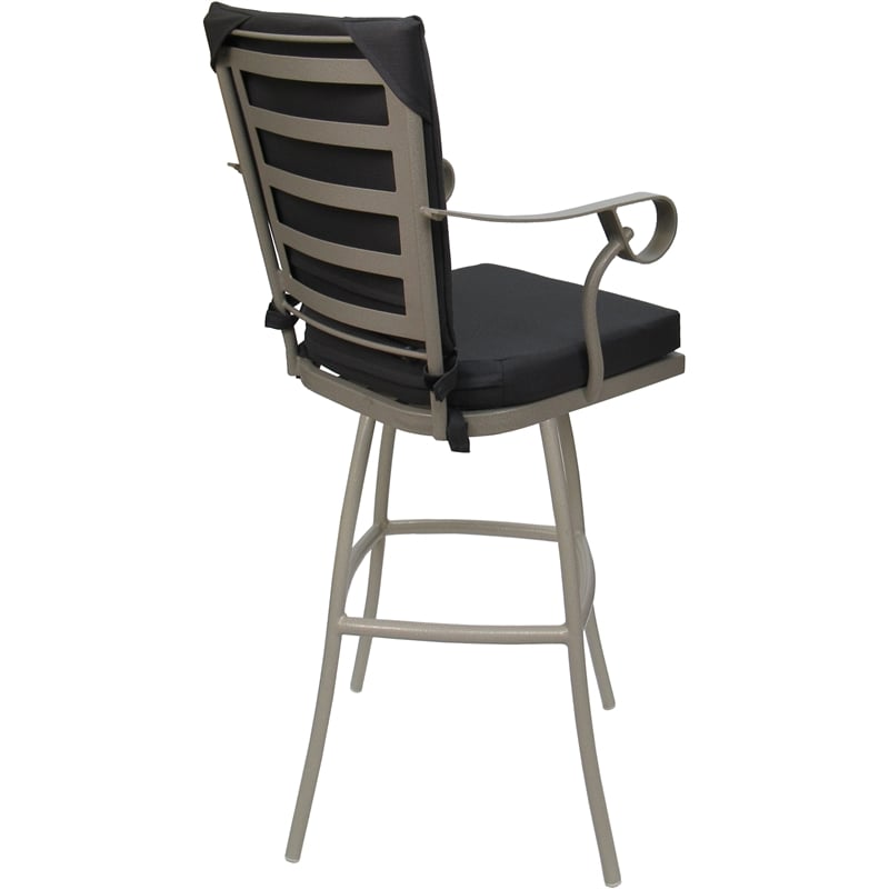 Pemberly Row Outdoor/Indoor Extra Tall Bar Stool 34