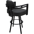 Pemberly Row Swivel Metal Counter Stool 26