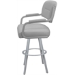 Pemberly Row Swivel Metal Bar Stool 30