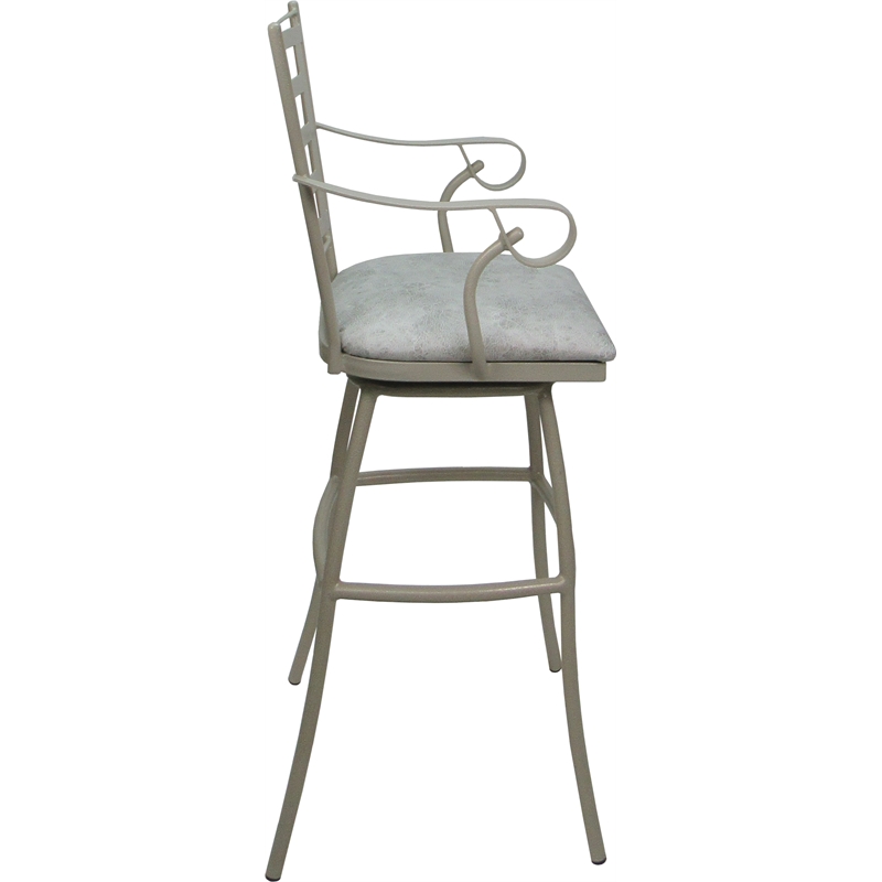 Pemberly Row Aluminum Extra Tall Stool 34