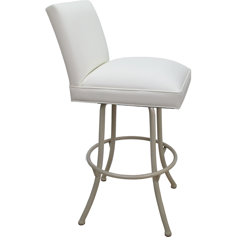 Pemberly Row Swivel Metal Bar Stool 30