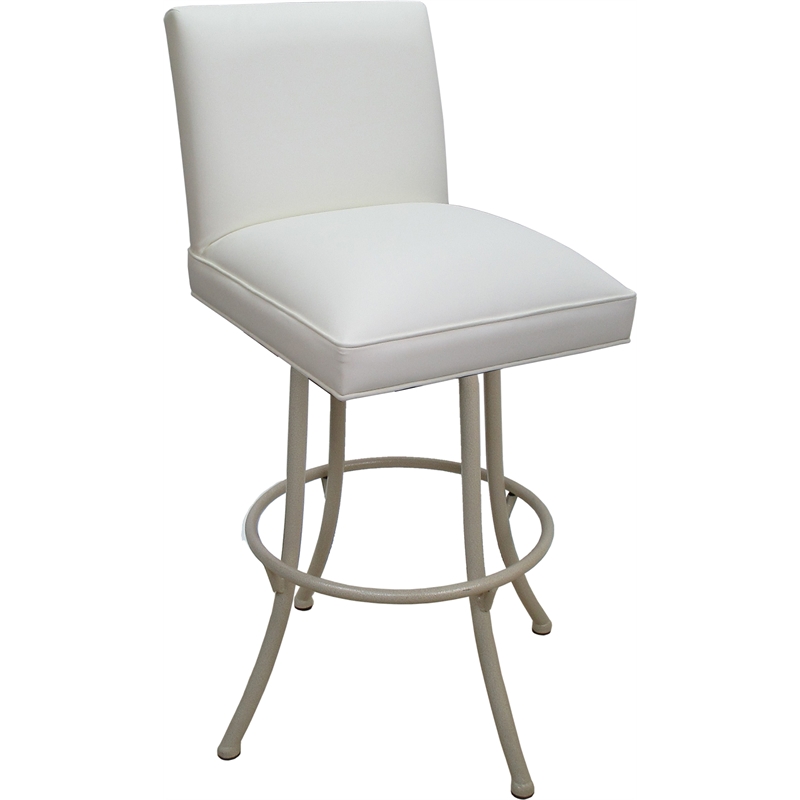Pemberly Row Swivel Metal Bar Stool 30