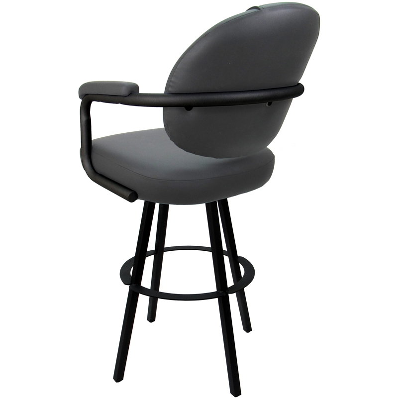 Pemberly Row Swivel Metal Bar Stool 30
