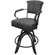 Pemberly Row Swivel Tilt Metal Counter Stool 24