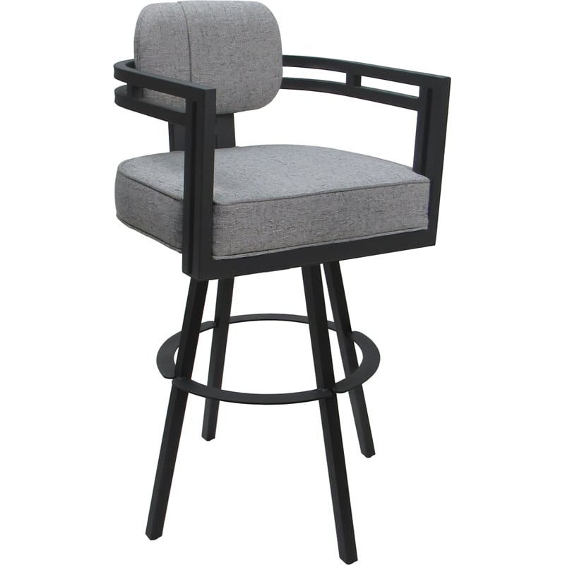 Pemberly Row Swivel Metal Counter Stool 26