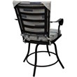 Pemberly Row Outdoor/Indoor Patio Dining Set in Blue Beige with Black