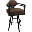 Pemberly Row Swivel Metal Counter Stool 26