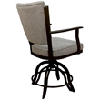 Pemberly Row Swivel Tilt Metal Counter Stool 24