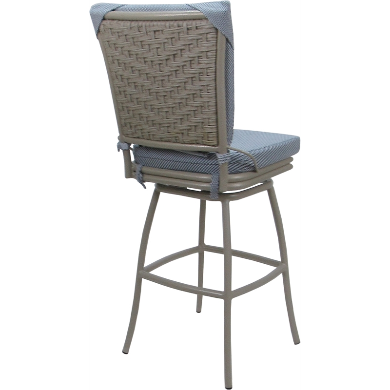 Pemberly Row Outdoor/Indoor Swivel Bar Stool 30