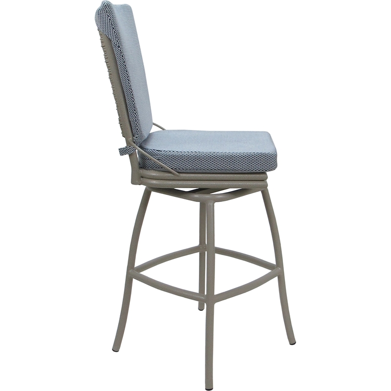 Pemberly Row Outdoor/Indoor Swivel Bar Stool 30