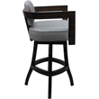 Pemberly Row Swivel Wood Bar Stool 30