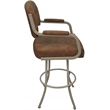 Pemberly Row Swivel Metal Counter Stool 26