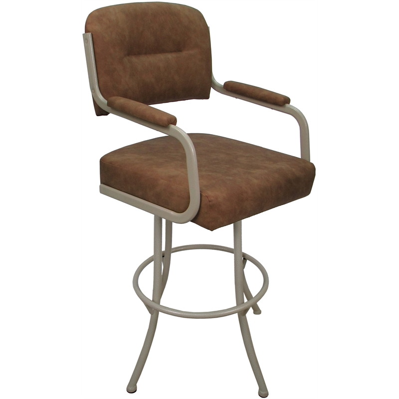 Pemberly Row Swivel Metal Counter Stool 26