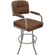 Pemberly Row Swivel Metal Counter Stool 26