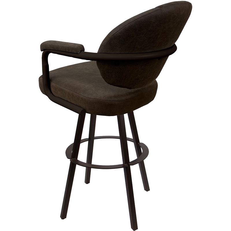 Pemberly Row Swivel Counter Metal Bar Stool 26