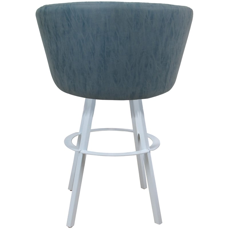 Pemberly Row Swivel Metal Bar Stool 30