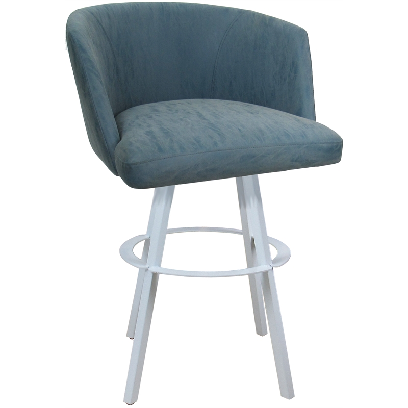 Pemberly Row Swivel Metal Bar Stool 30