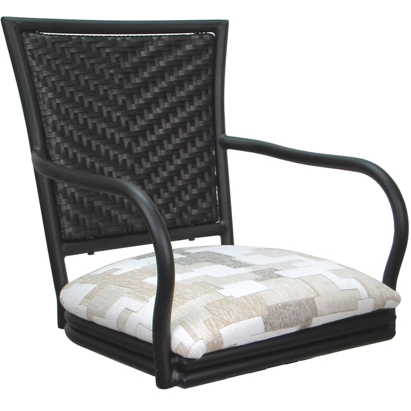 Pemberly Row Outdoor Indoor Extra Tall Swivel Stool 34
