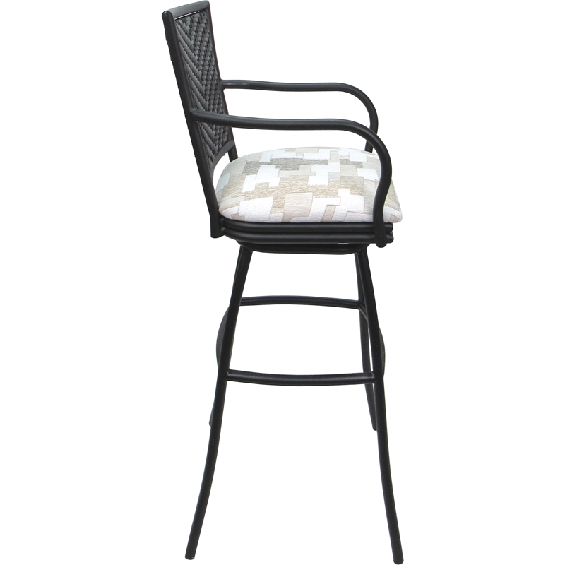 Pemberly Row Outdoor Indoor Extra Tall Swivel Stool 34