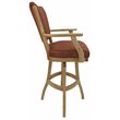 Pemberly Row Swivel Wood Extra Tall Bar Stool 35