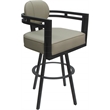 Pemberly Row Swivel Metal Bar Stool 30