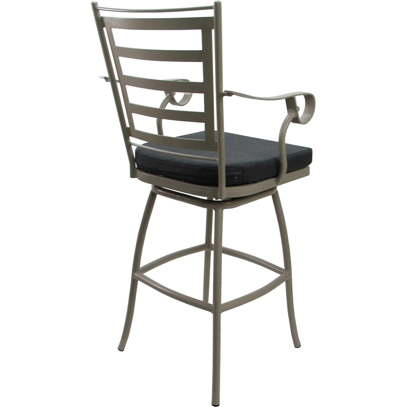 Pemberly Row Outdoor/Indoor Swivel Bar Stool 30
