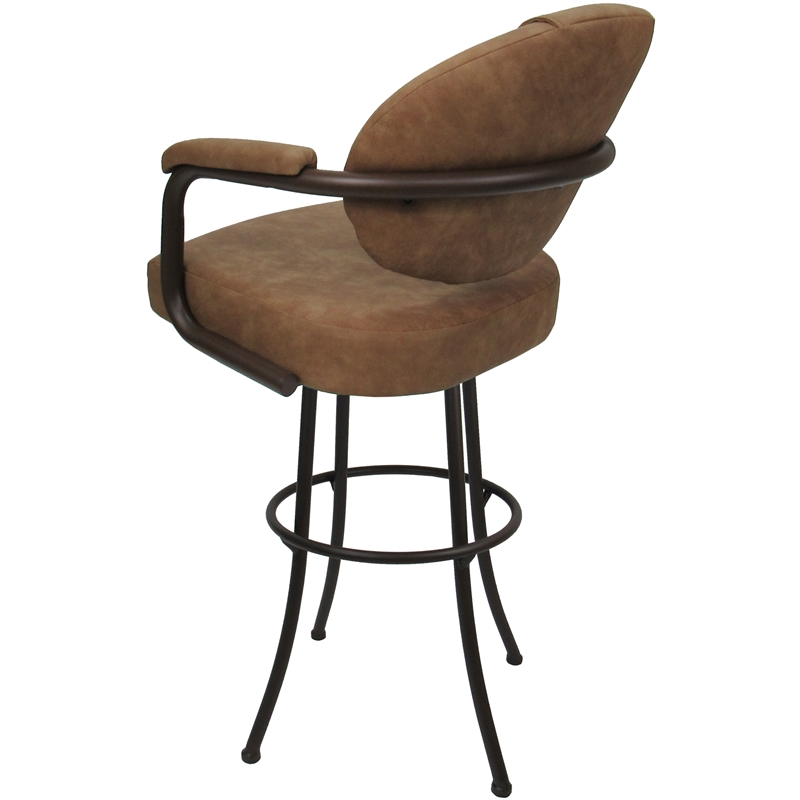 Pemberly Row Swivel Metal Bar Stool 30