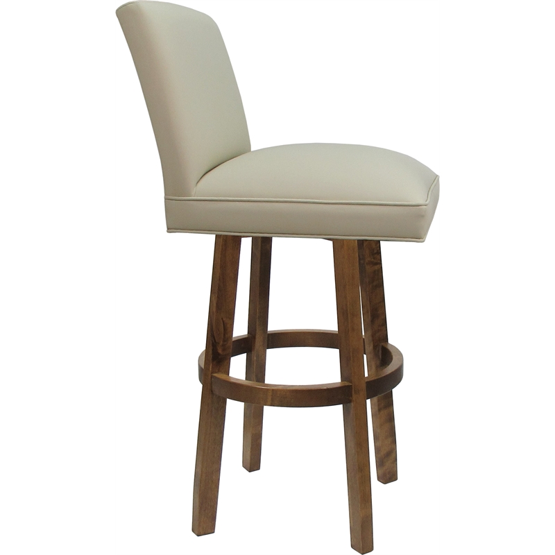 Pemberly Row Swivel Wood Counter Stool 26