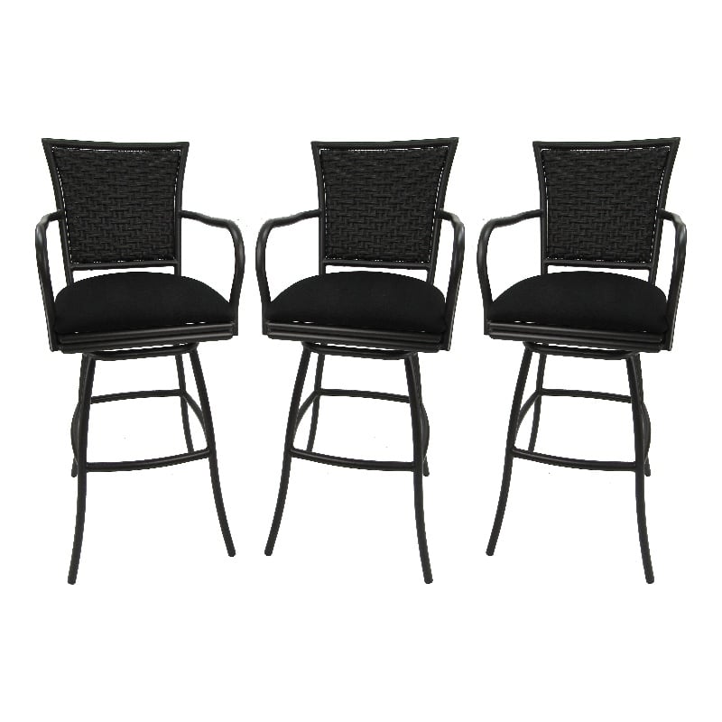 Pemberly Row Set of 3 in Outdoor Indoor Counter 26