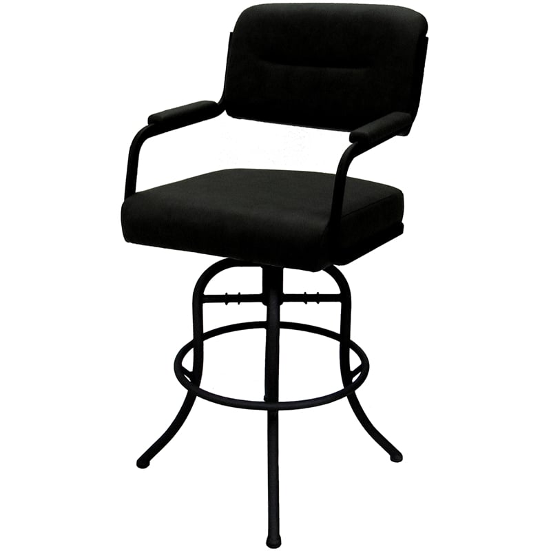 Pemberly Row Swivel Metal Bar Stool 30