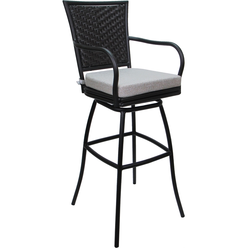 Pemberly Row Outdoor or Indoor Extra Tall Bar Stool 34