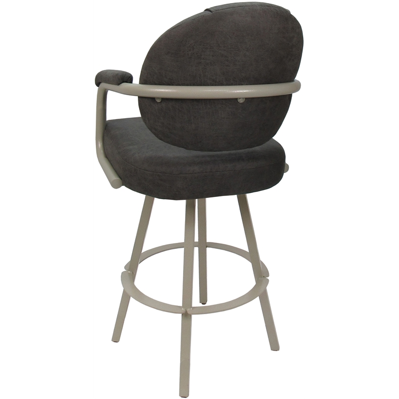 Pemberly Row Swivel Metal Bar Stool 30
