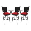 Pemberly Row Set of 3 in Outdoor Indoor Counter 26
