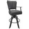Pemberly Row Swivel Tilt Metal Counter Stool 24
