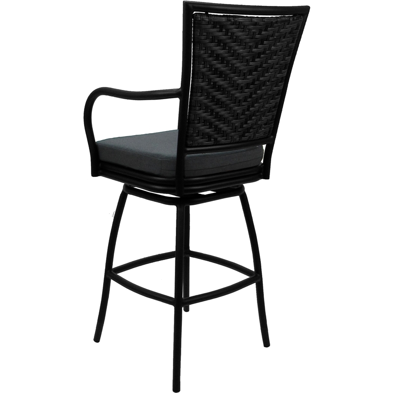 Pemberly Row Outdoor/Indoor Swivel Bar Stool 30
