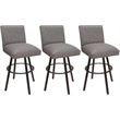 Pemberly Row Set of 3 Swivel Metal Counter Stools 26