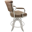 Pemberly Row Swivel Tilt Metal Counter Stool 24